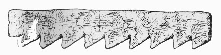 Bild 17b: Bruckstück eines römisches Sägeblattes um 250 nach Chr.
